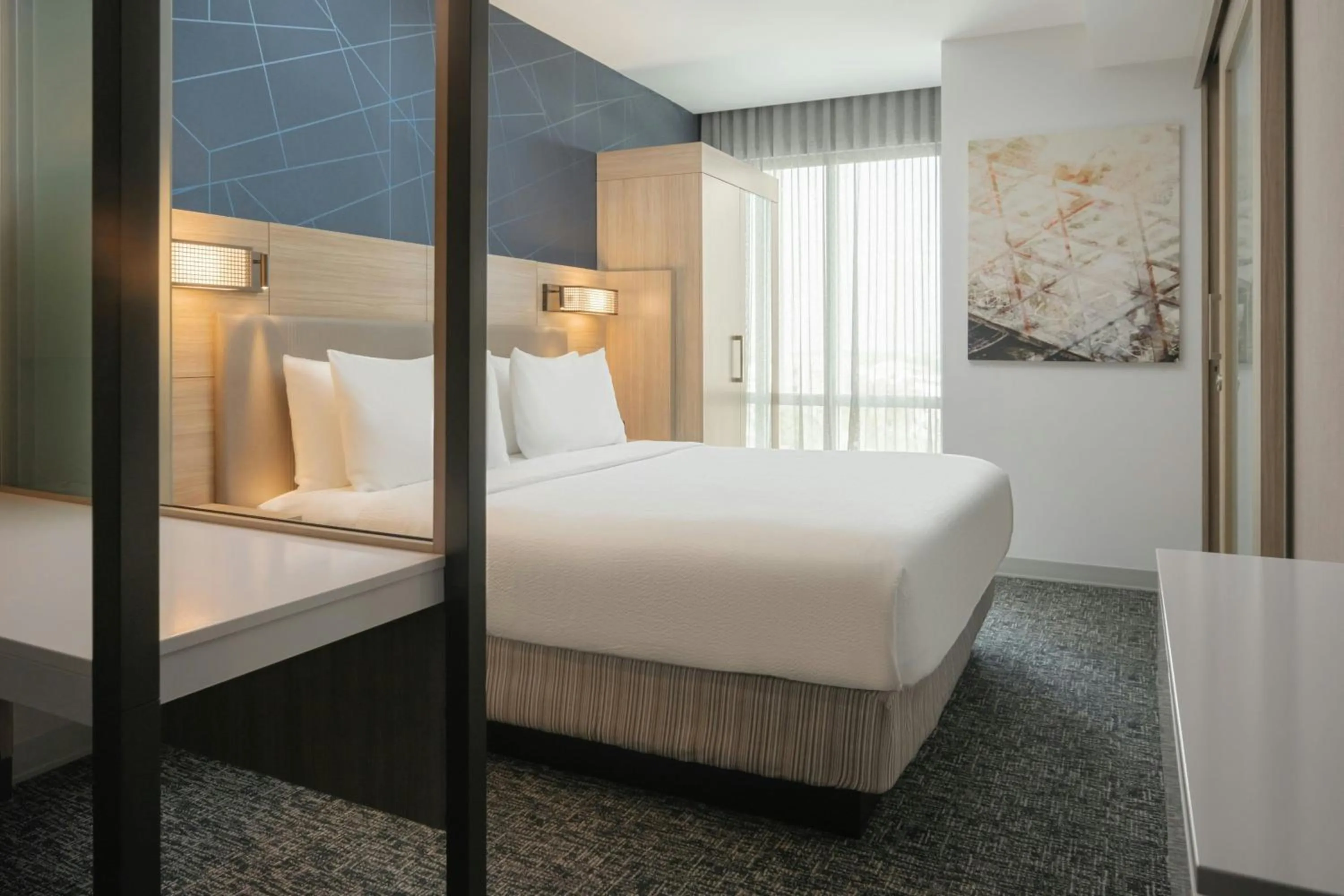 Bedroom, Bed in SpringHill Suites by Marriott Tampa Downtown