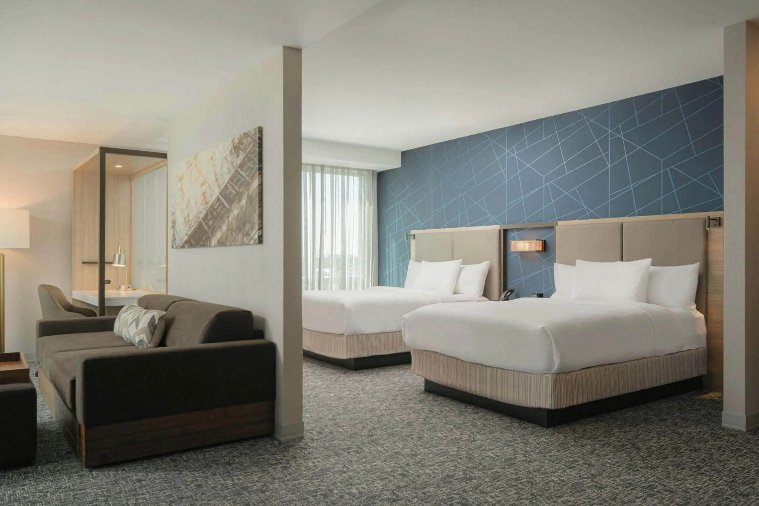 Bedroom, Bed in SpringHill Suites by Marriott Tampa Downtown