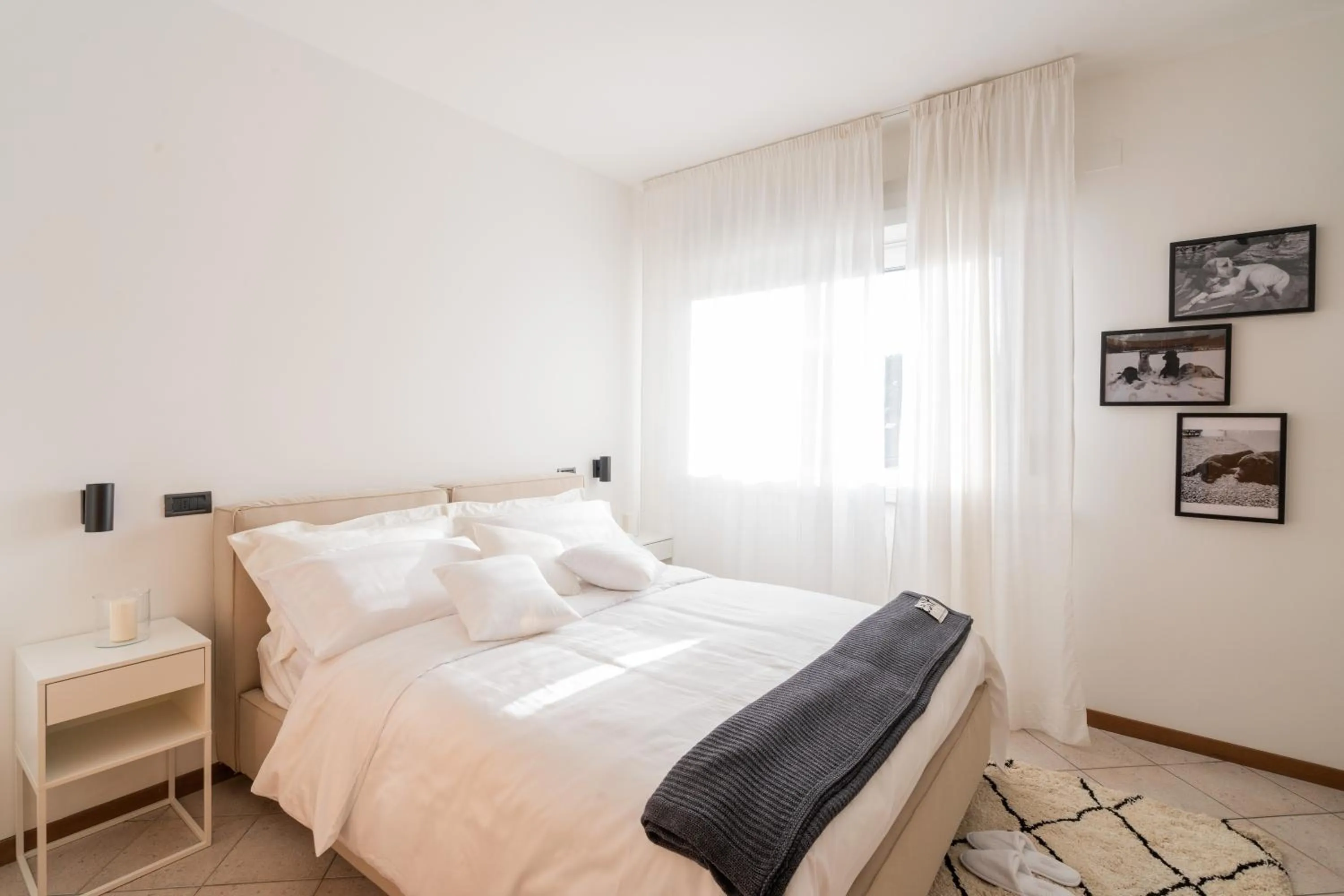 Bedroom, Bed in Hotel Adriatica con Piscina