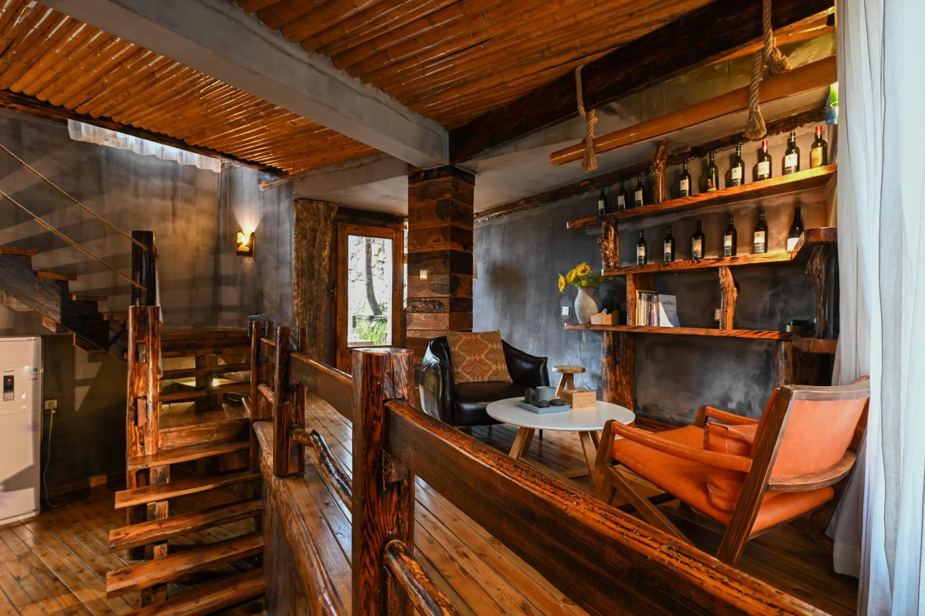 Living room in No.5 Valley Lodge