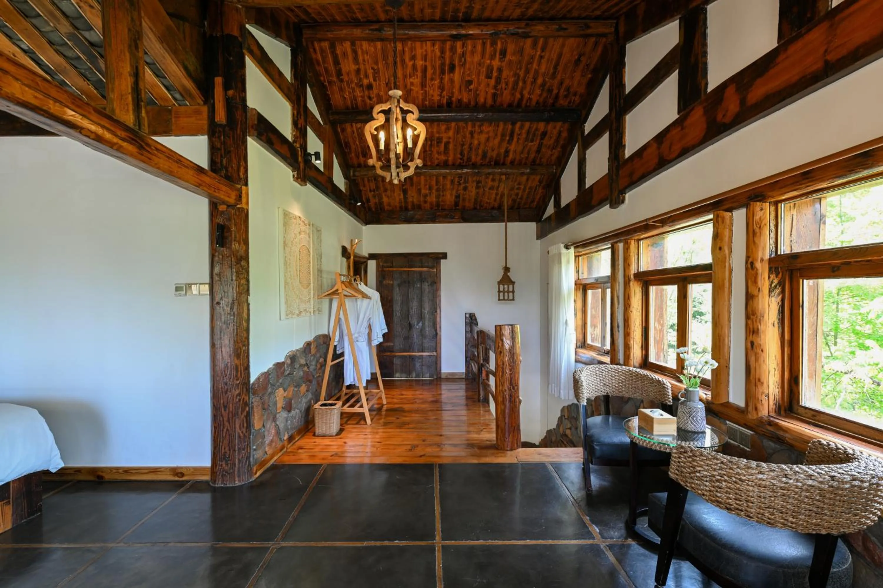 Living room in No.5 Valley Lodge