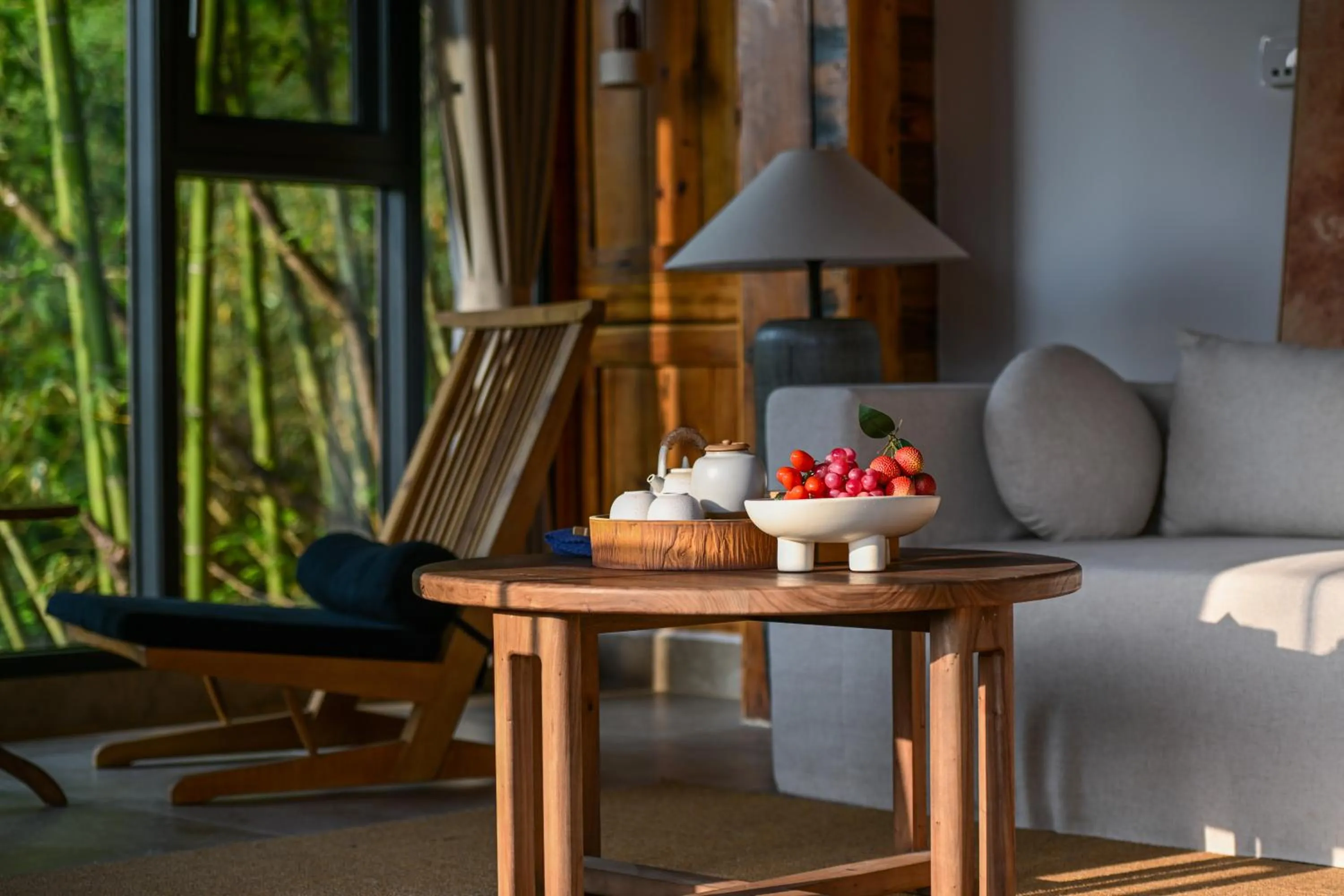 Living room in No.5 Valley Lodge