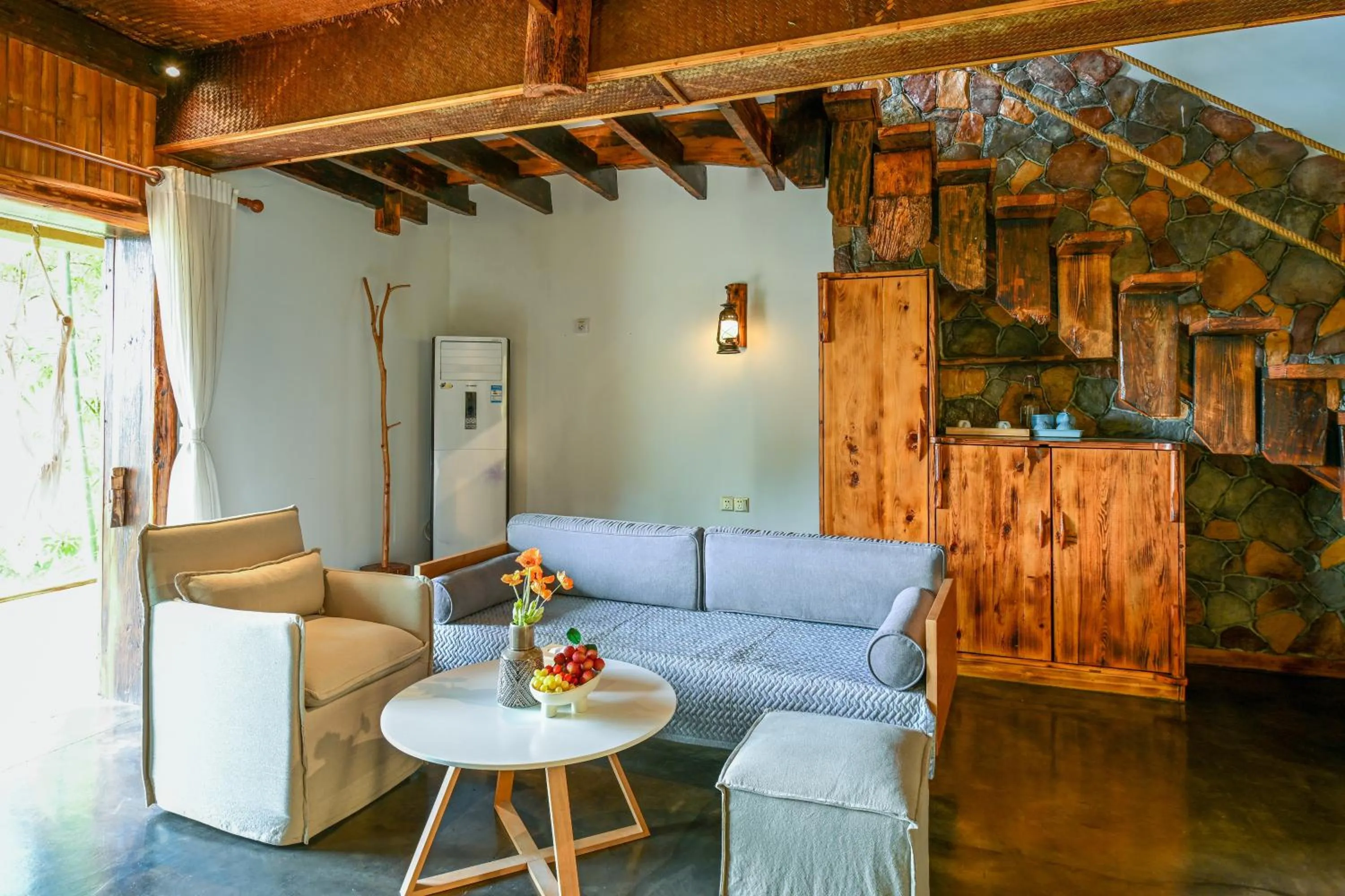 Living room in No.5 Valley Lodge