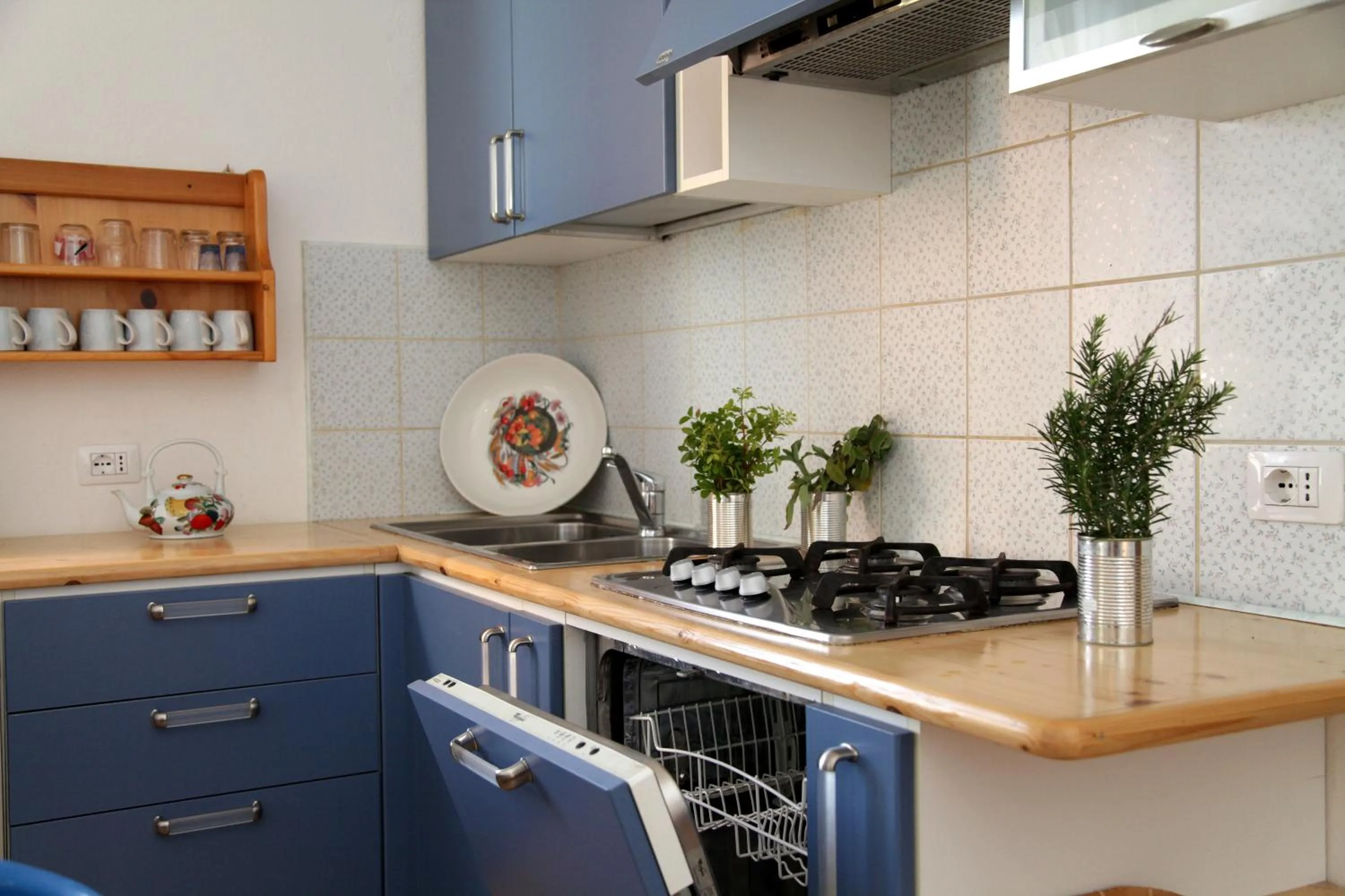 Kitchen or kitchenette in Sa Ruscitta