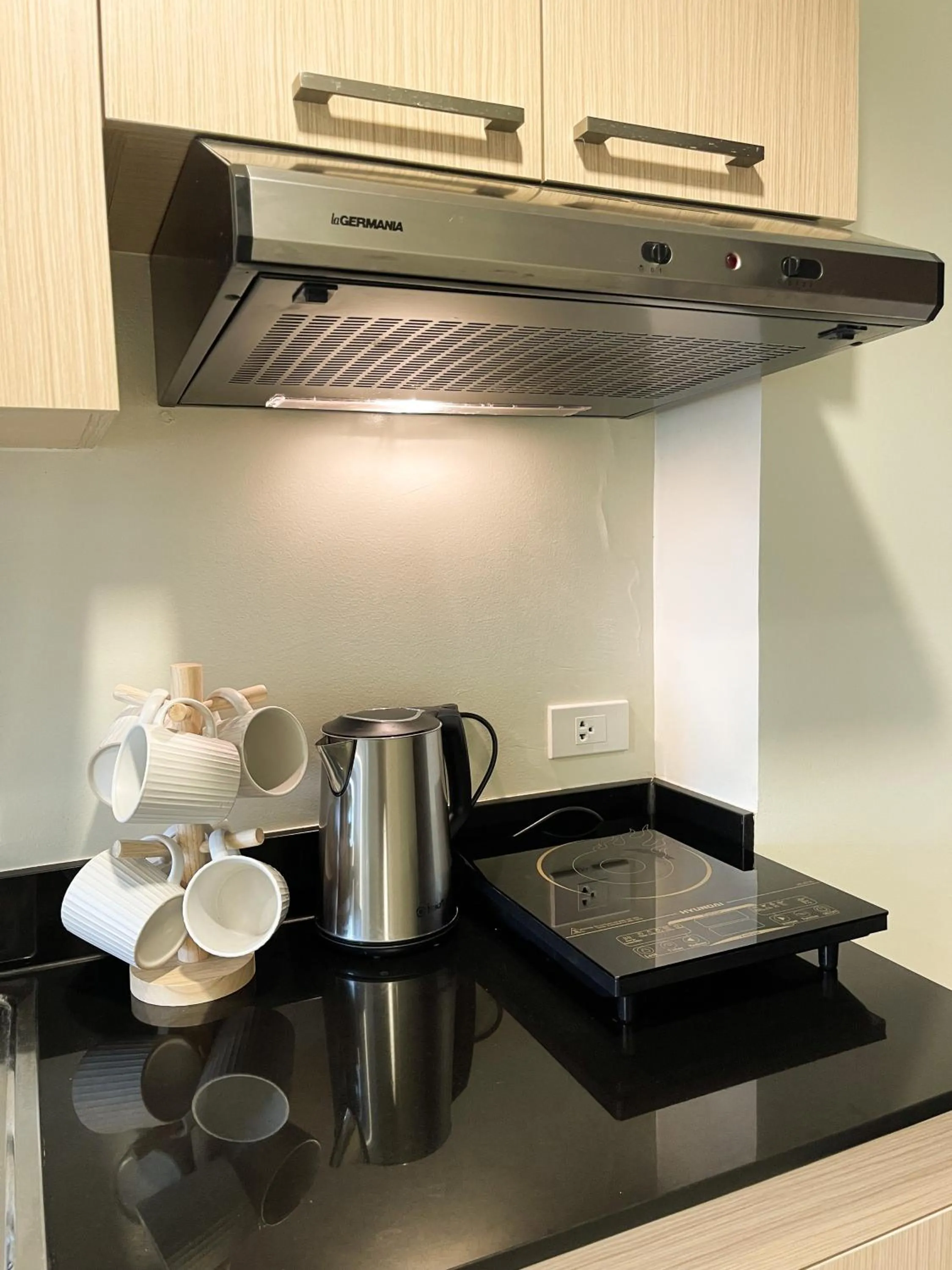 stove in Cozy Pine Suites