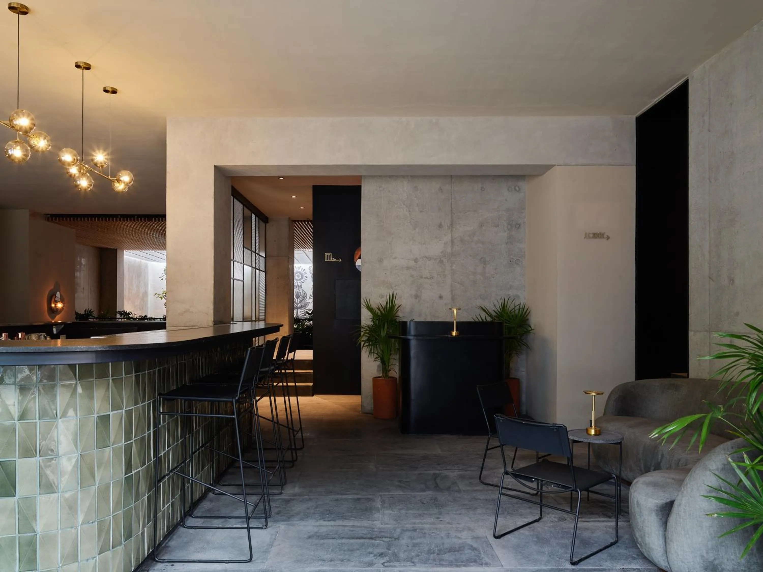 Lobby or reception in Maison México Roma