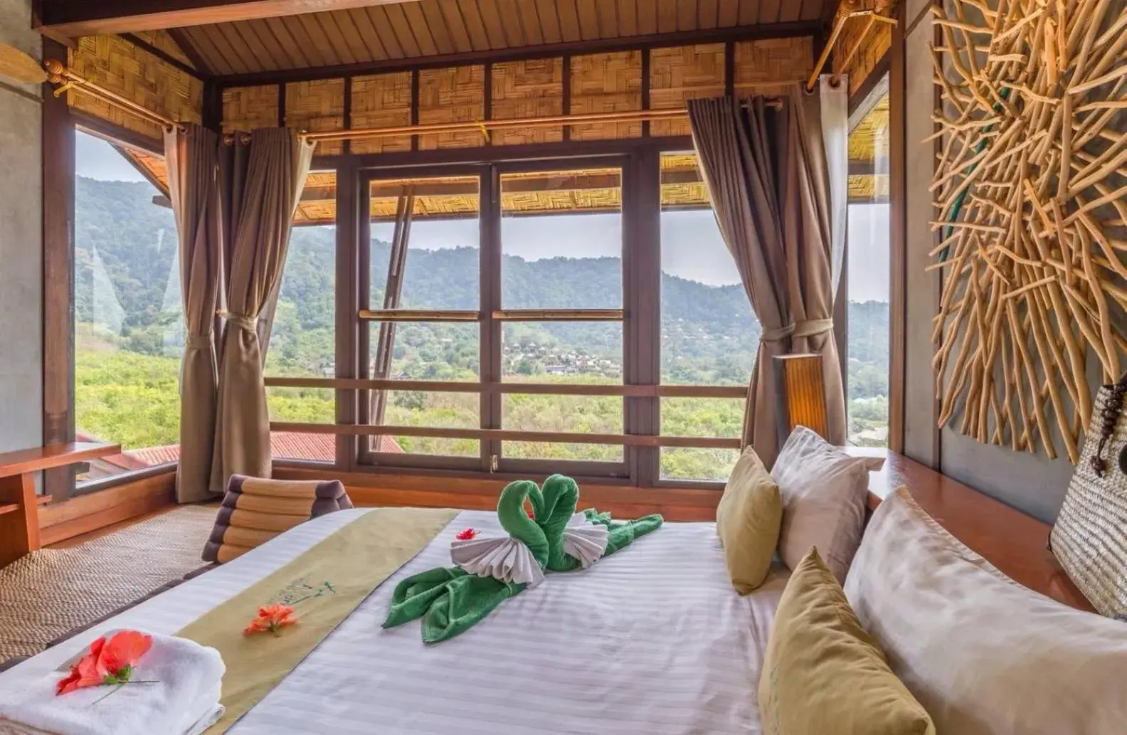 Bedroom, Bed in Alama Sea Village Resort - SHA Extra Plus Bedroom, Bed in Alama Sea Village Resort - SHA Extra Plus