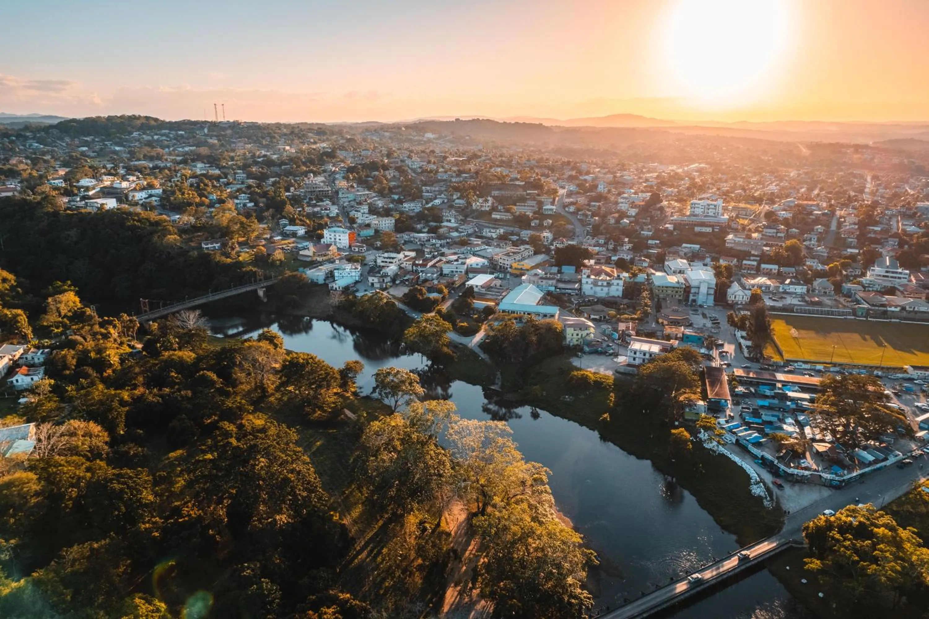 Bird's eye view in The West House Boutique Hotel