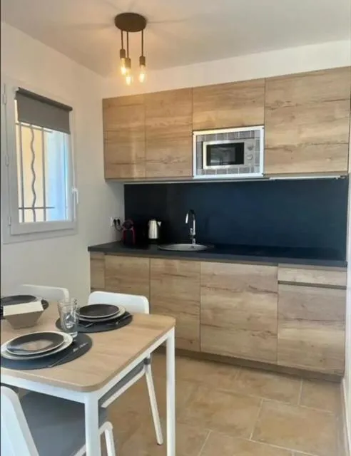 Kitchen or kitchenette in DOMAINE LOU BEL AZUR - Charmant