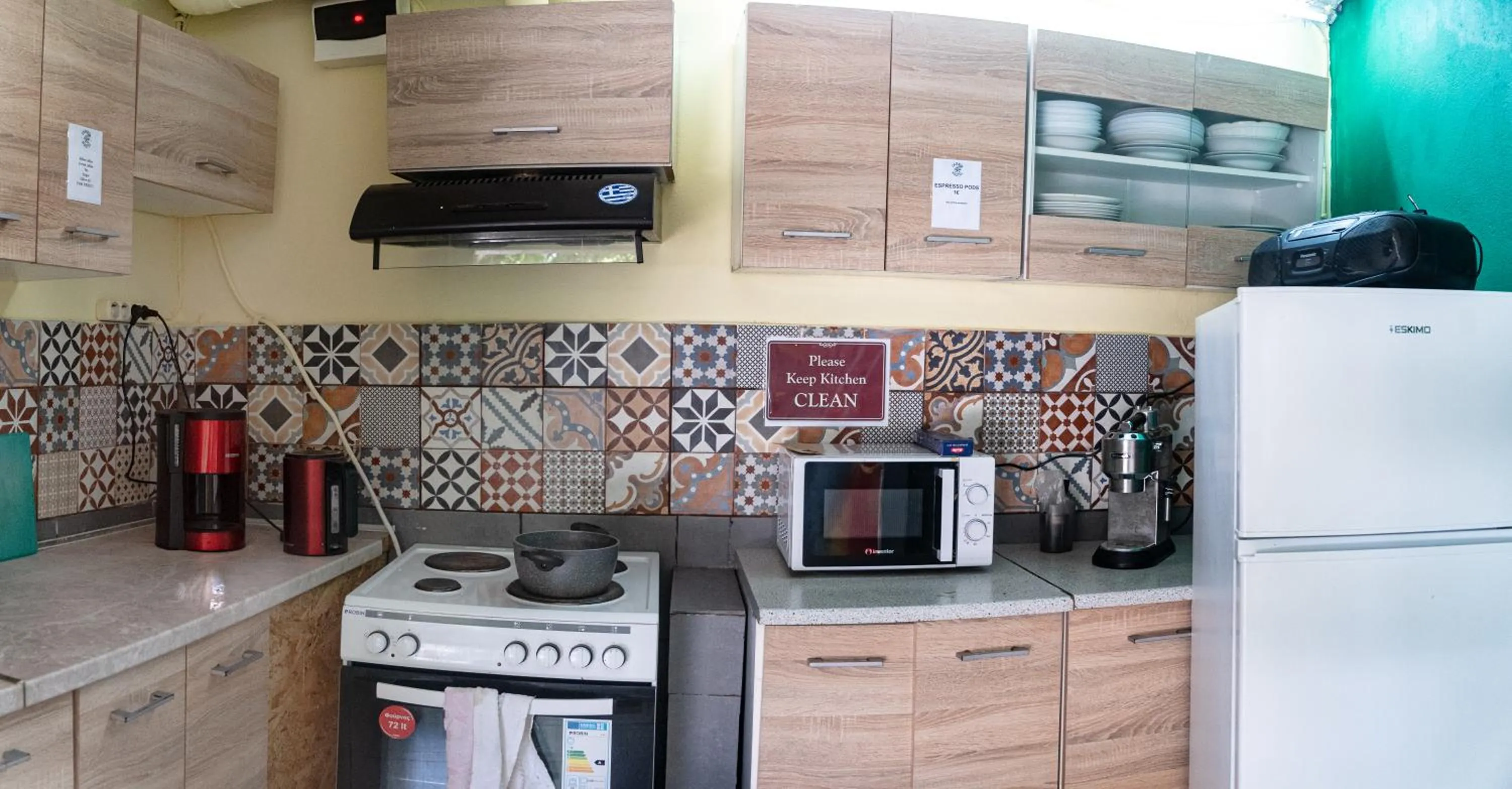 kitchen in Chania Hostel Youth 18-50