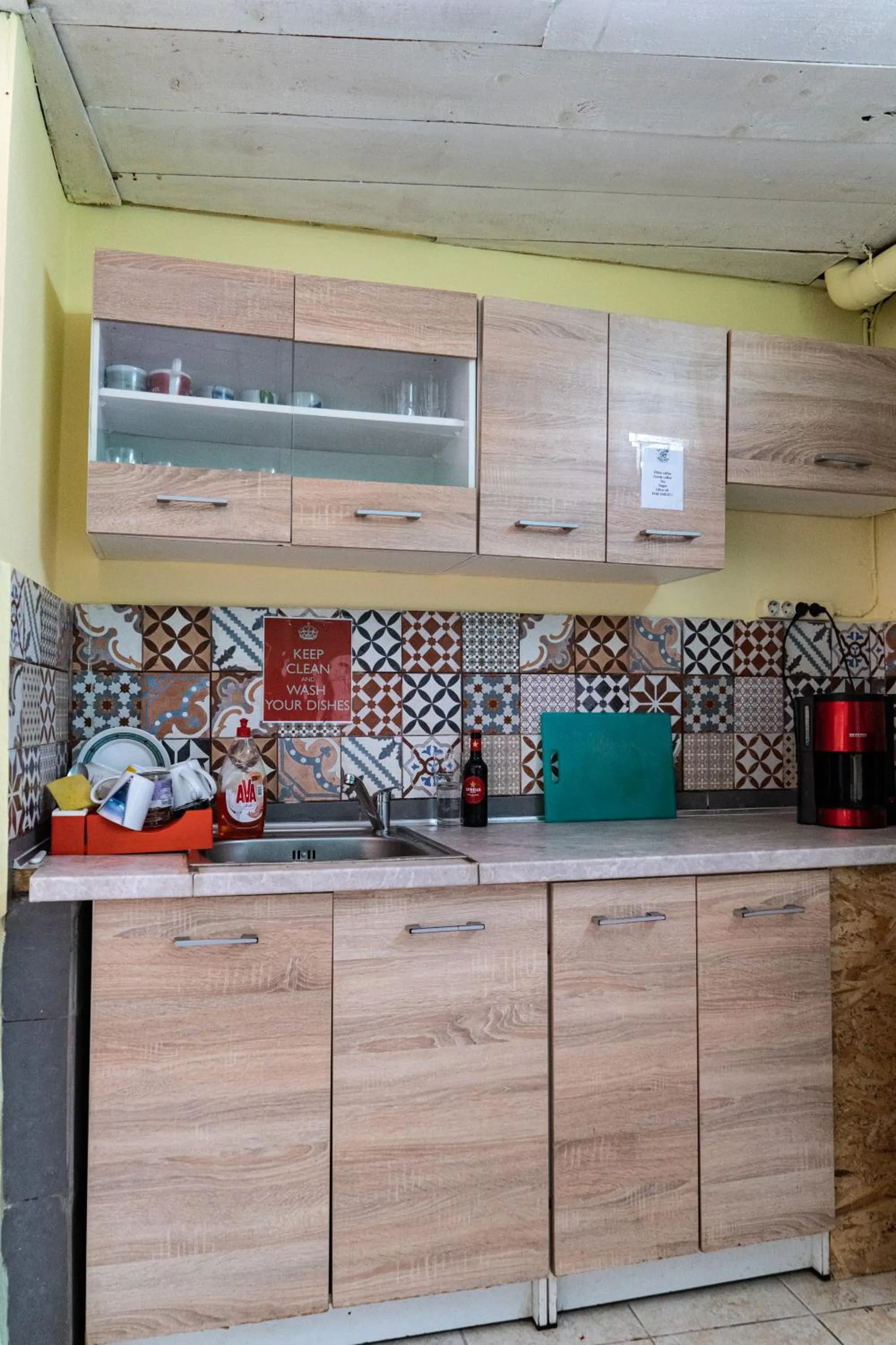 kitchen in Chania Hostel Youth 18-50