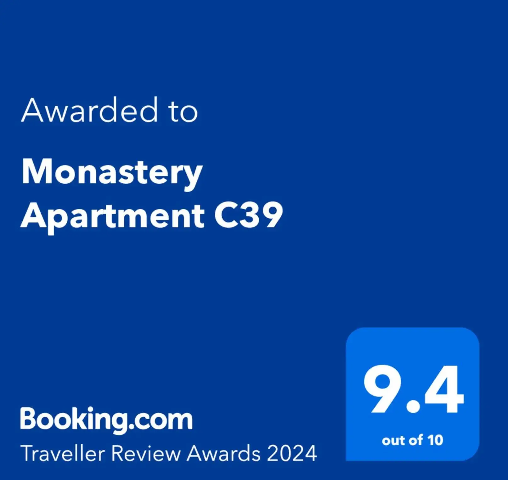 Monastery Apartment C39 Monastery Apartment C39