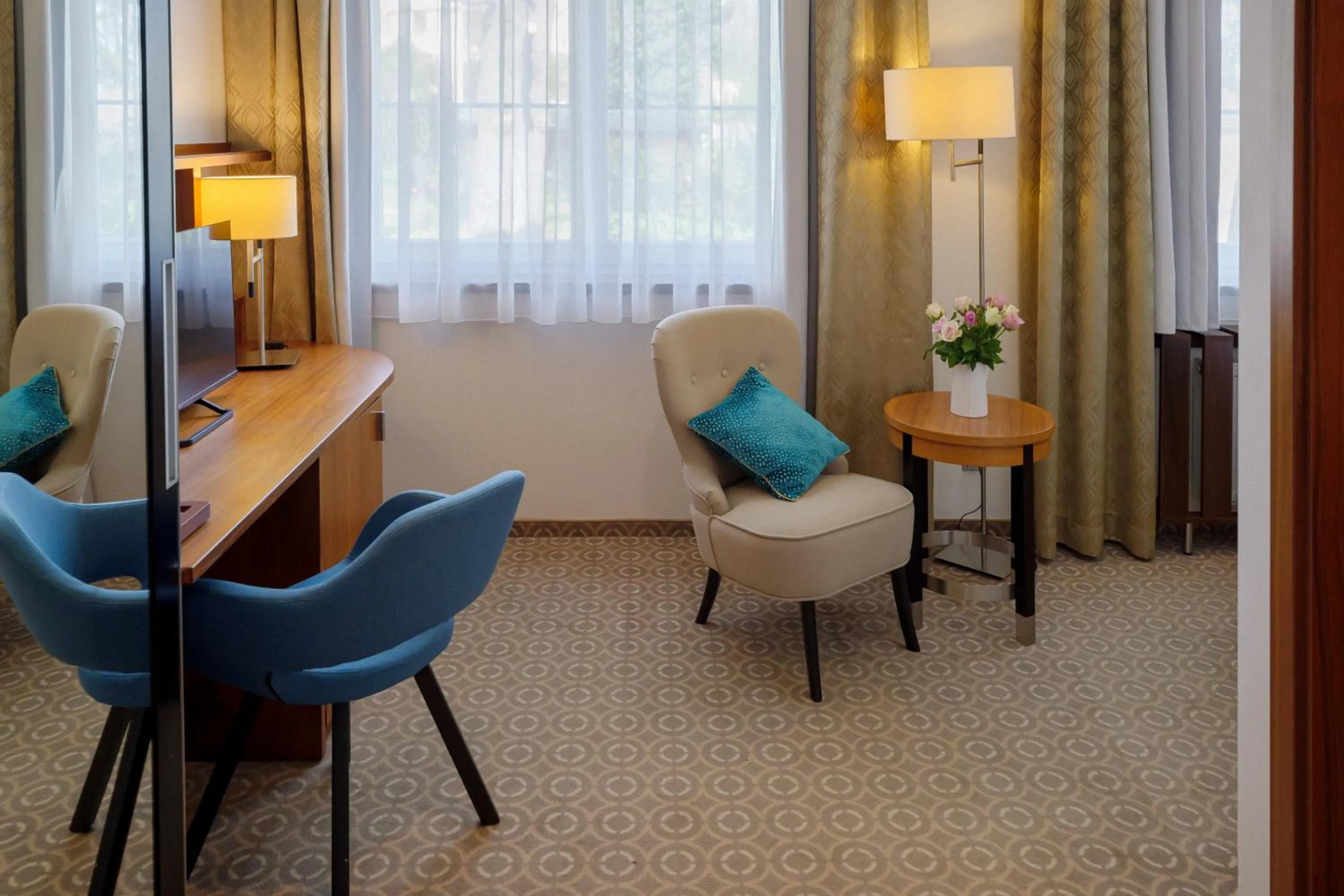 Seating area in Hotel Silenzio