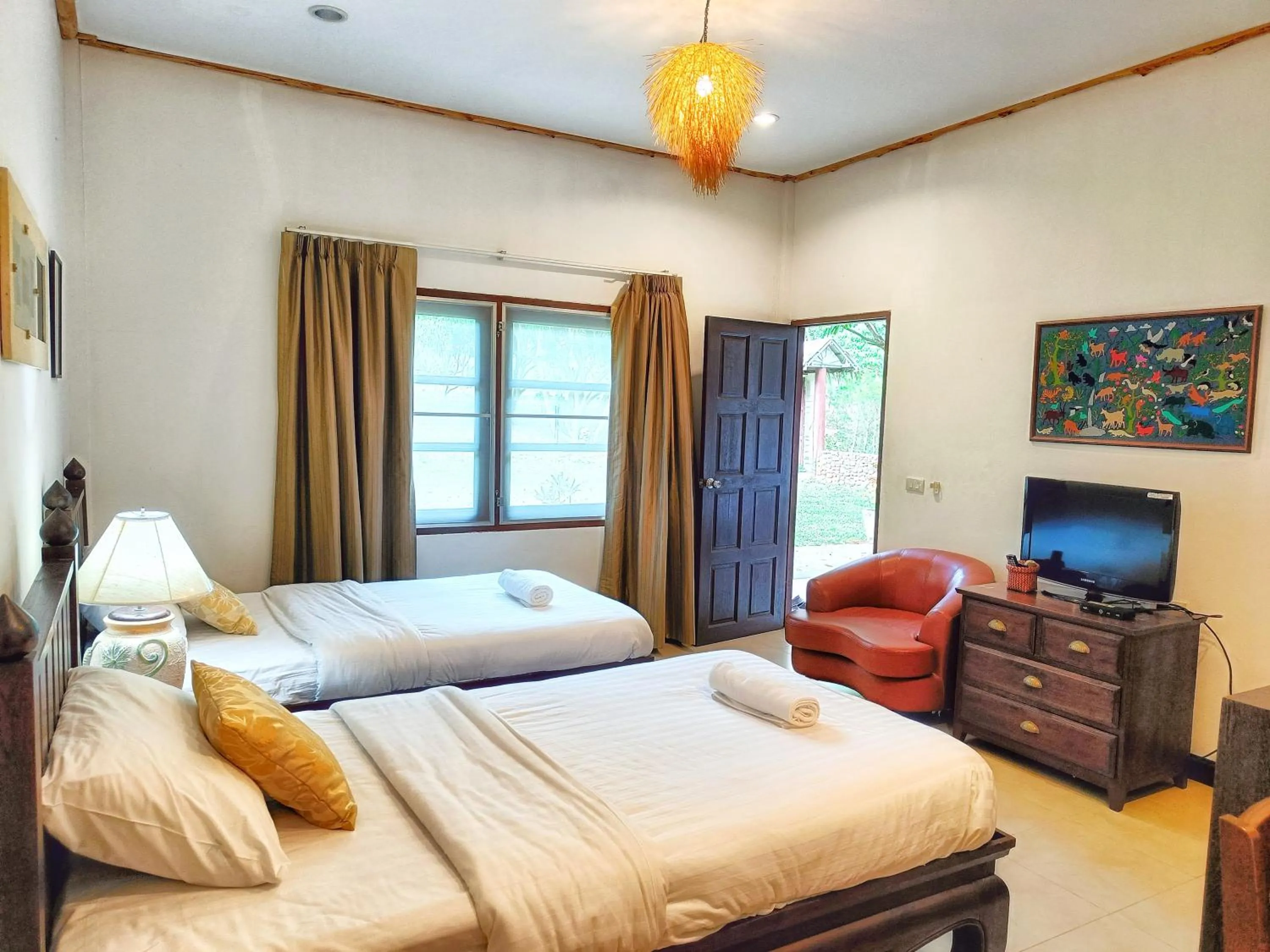 Bed in Kong Garden Resort