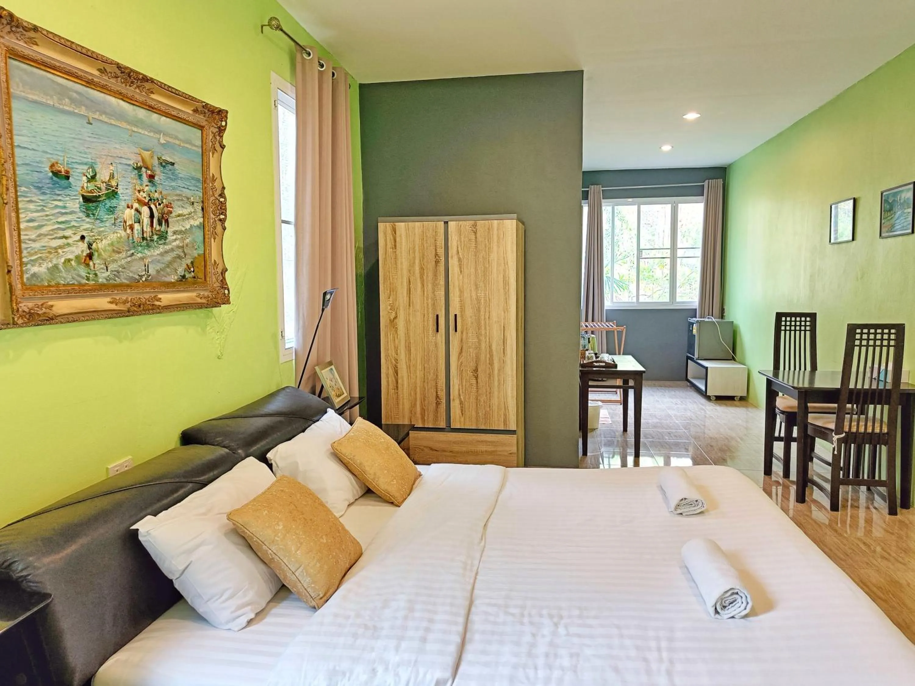 Bed in Kong Garden Resort