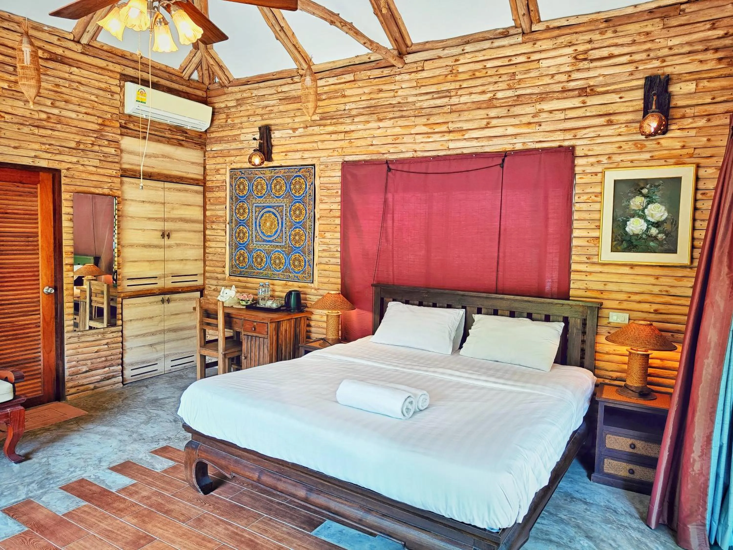 Bed in Kong Garden Resort