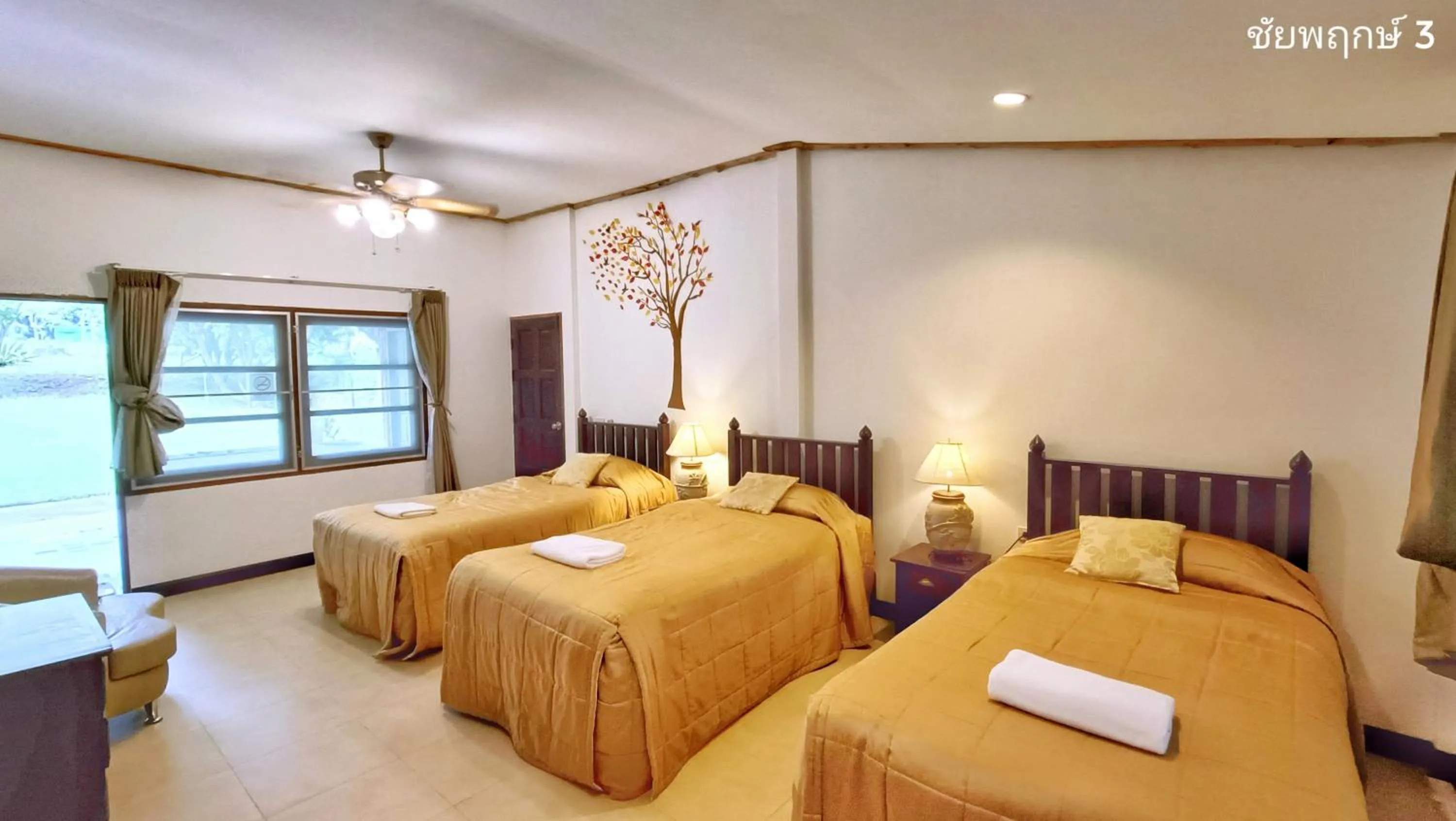 Bed in Kong Garden Resort
