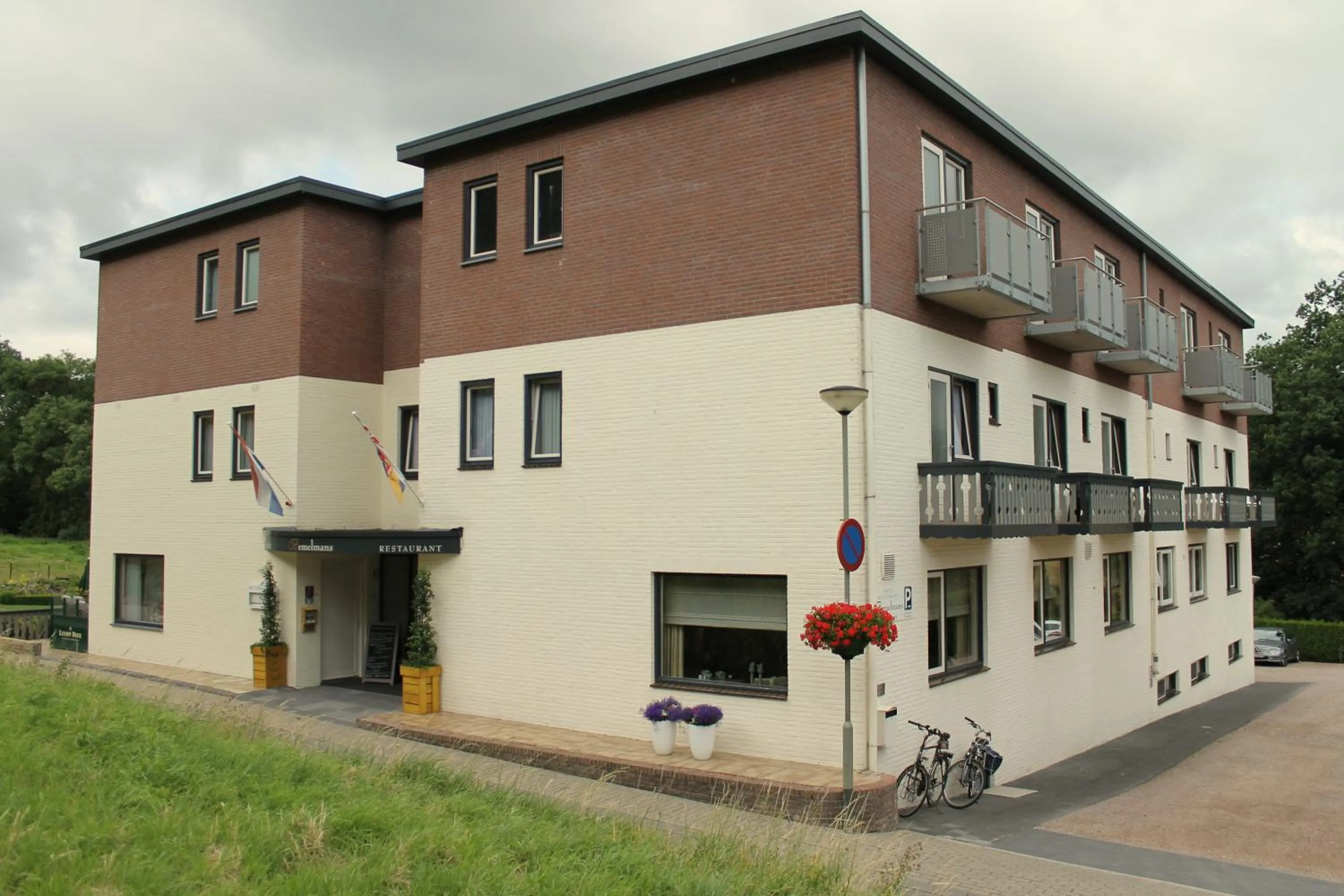 Quiet street view in Hotel Bemelmans