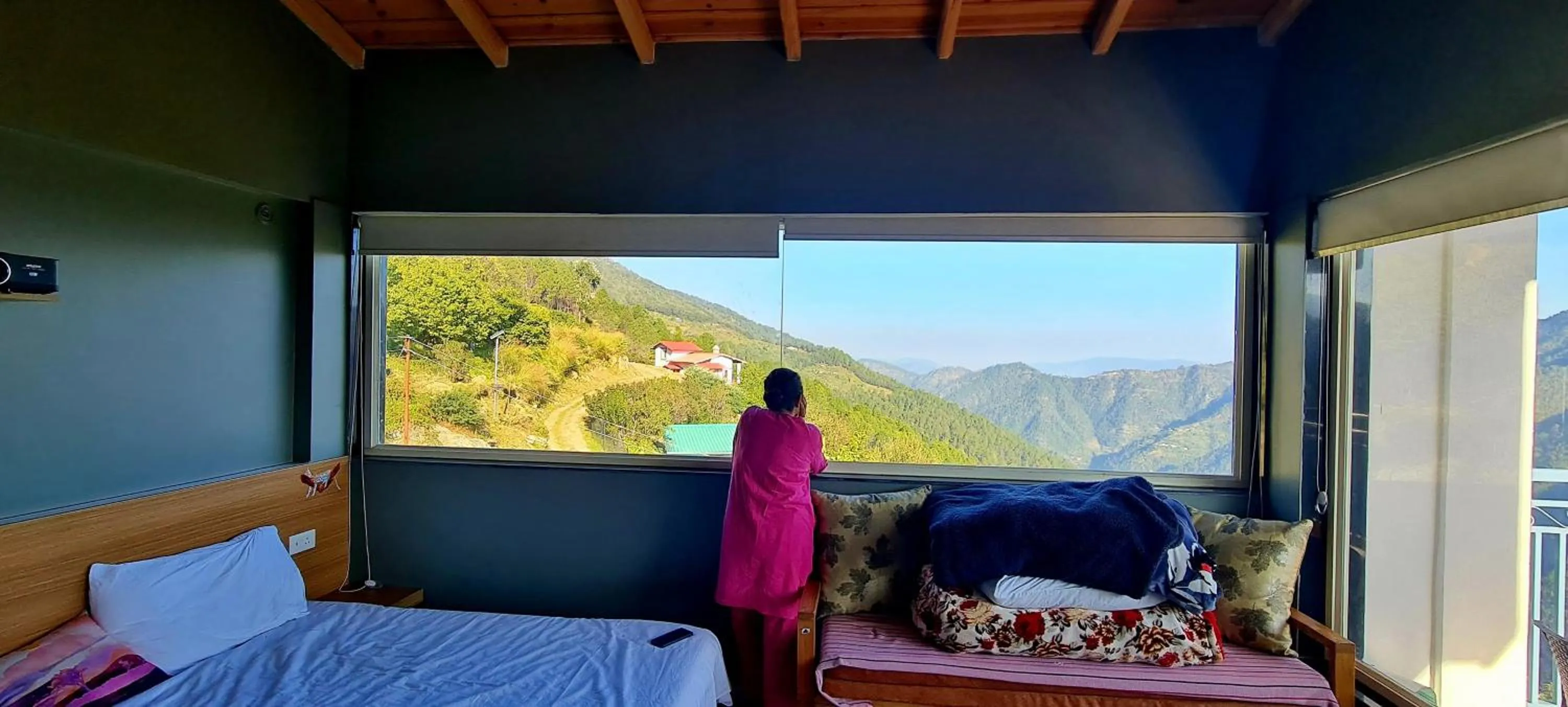 View (from property/room), Bed in The Pluck- Boutique Luxury Homestay