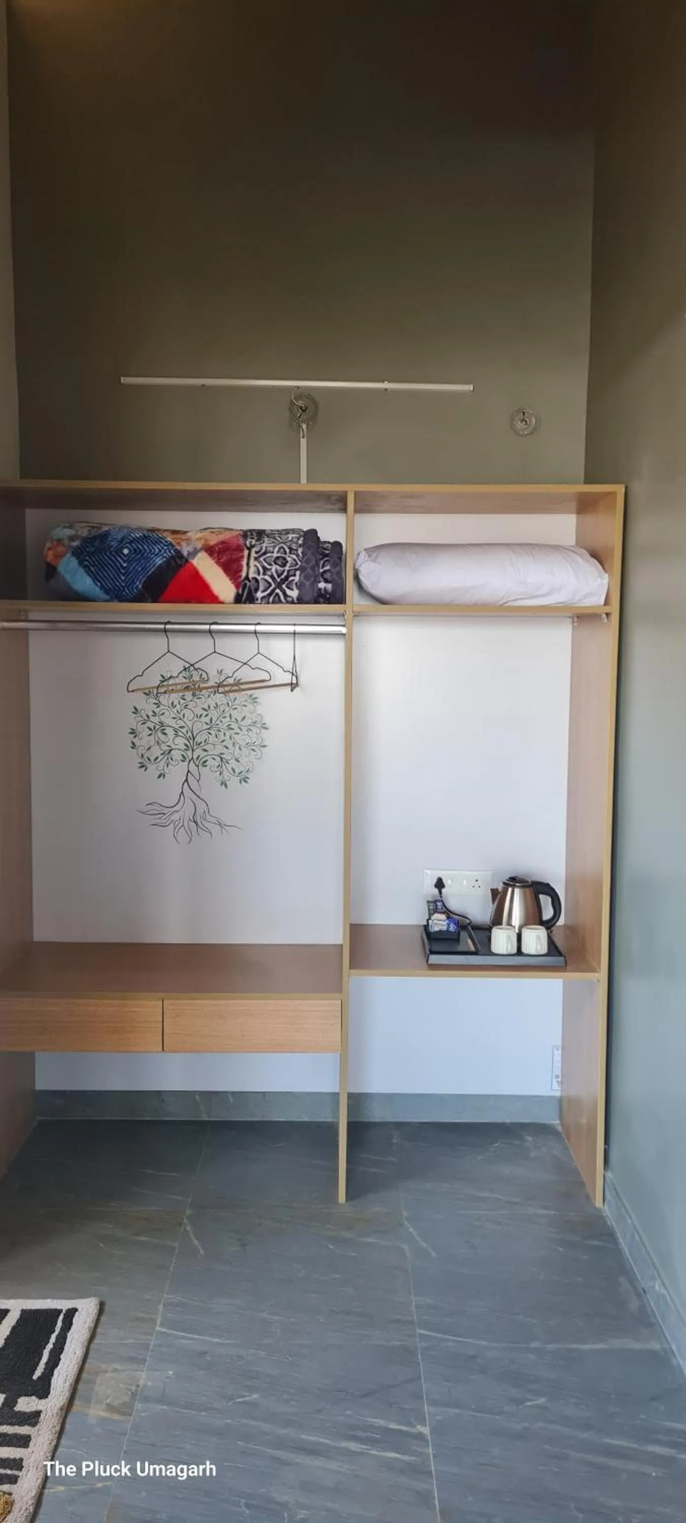 wardrobe in The Pluck- Boutique Luxury Homestay