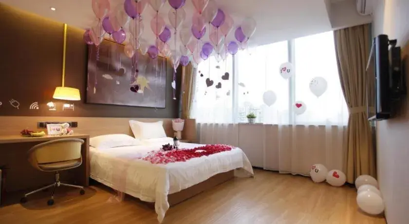 Bed in IU Hotel Beijing Yizhuang Economic Development Zone 2nd Chuangke Street Bed in IU Hotel Beijing Yizhuang Economic Development Zone 2nd Chuangke Street