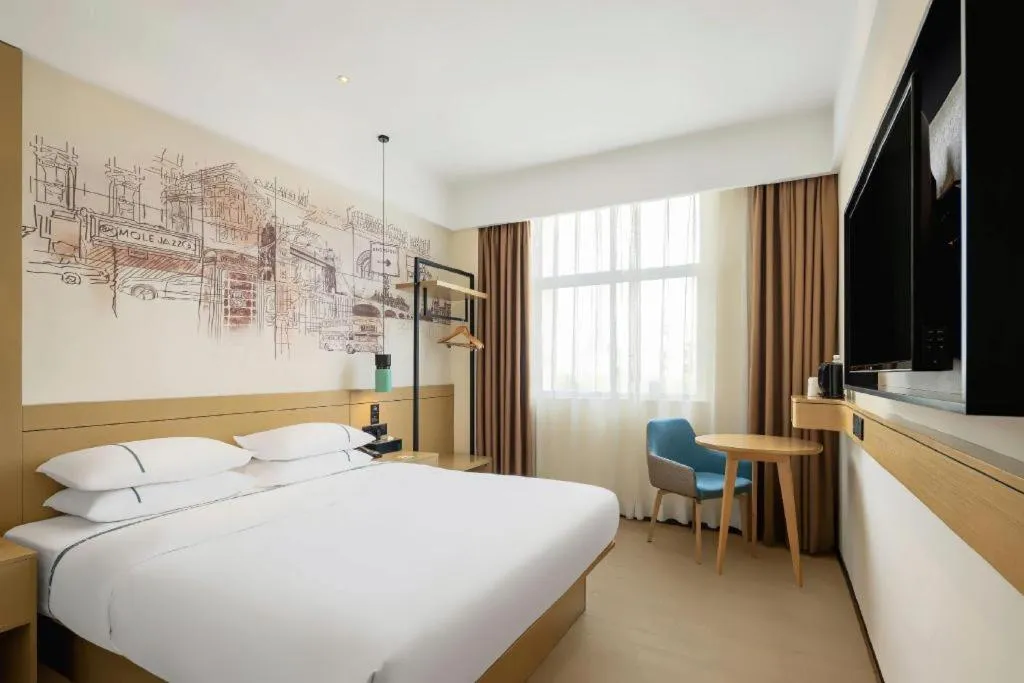 Bed in City Comfort Inn Wuhan Yuanlin Road Metro Station