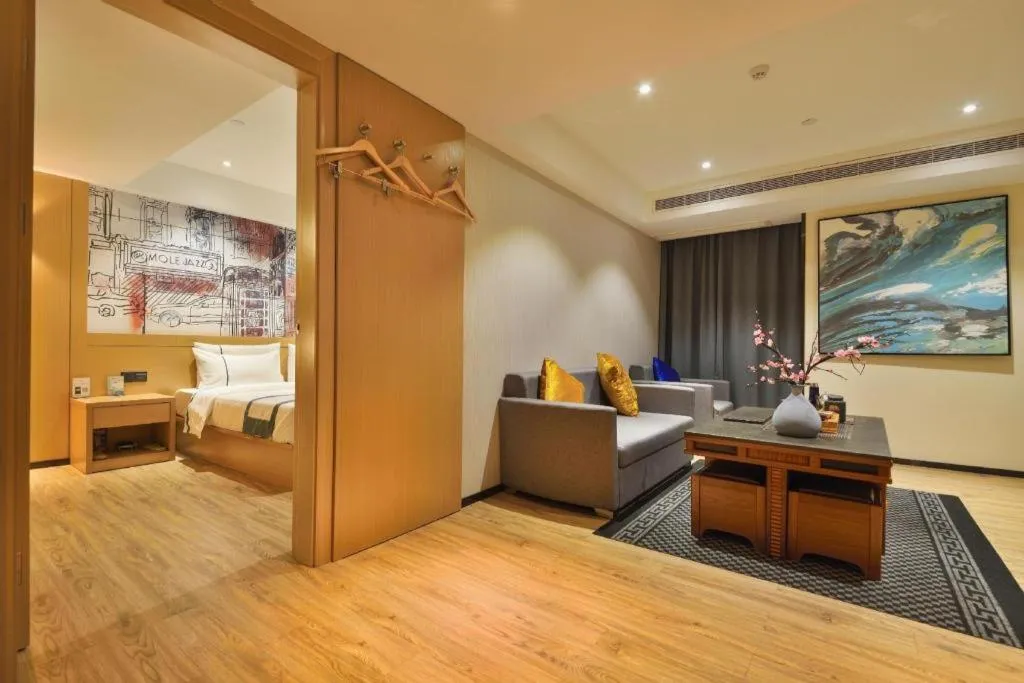 Bed in City Comfort Inn Wuhan Hankou Bei Light Rail Station