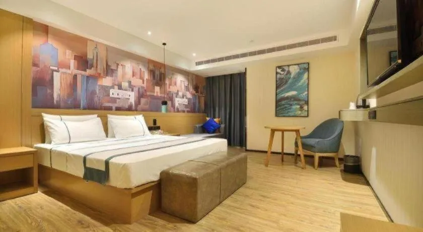 Bed in City Comfort Inn Wuhan Hankou Bei Light Rail Station