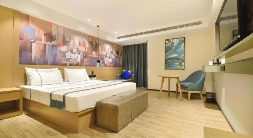 Bed in City Comfort Inn Wuhan Hankou Bei Light Rail Station