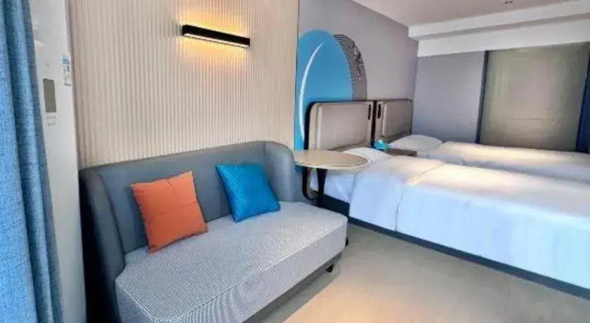 Bed in City Comfort Inn Wuhan Han'Nan Pedestrian Street Bed in City Comfort Inn Wuhan Han'Nan Pedestrian Street