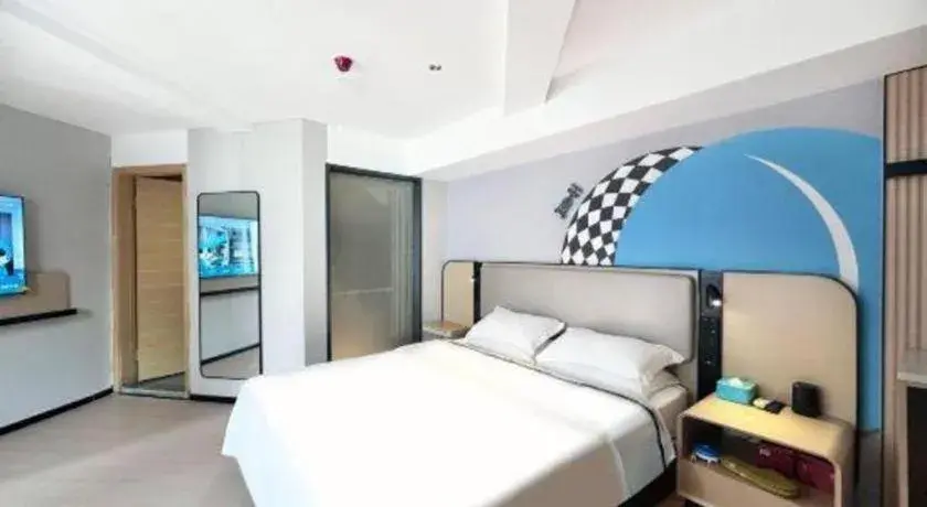 Bed in City Comfort Inn Wuhan Han'Nan Pedestrian Street Bed in City Comfort Inn Wuhan Han'Nan Pedestrian Street