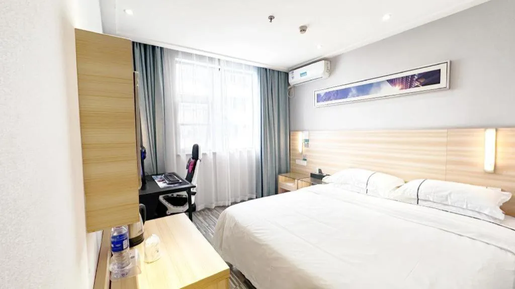 Bed in City Comfort Inn Wuhan Han'Nan Pedestrian Street
