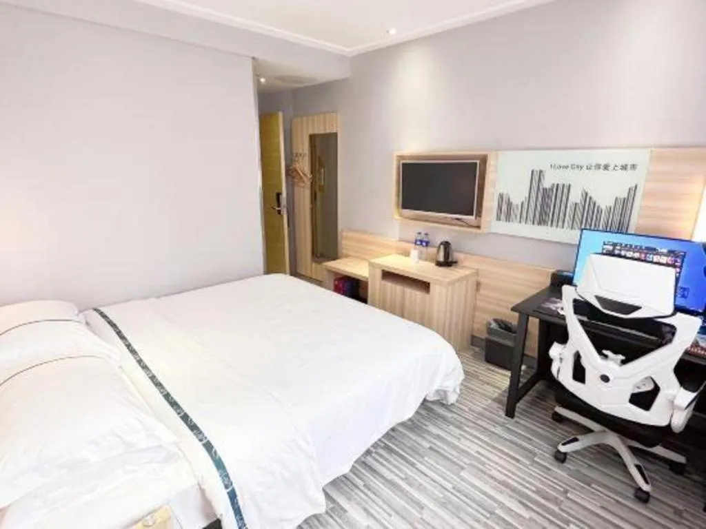 Bed in City Comfort Inn Wuhan Han'Nan Pedestrian Street