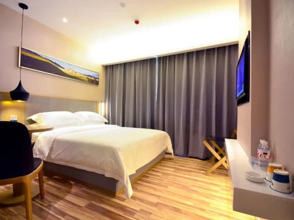 Bed in City Comfort Inn Wuhan Xudong Street Wangjiadun Metro Station