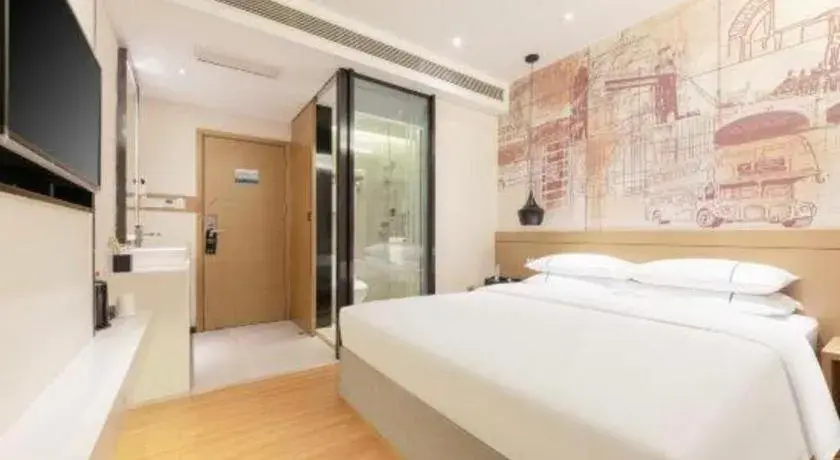 Bed in City Comfort Inn Wuhan Xudong Street Wangjiadun Metro Station Bed in City Comfort Inn Wuhan Xudong Street Wangjiadun Metro Station