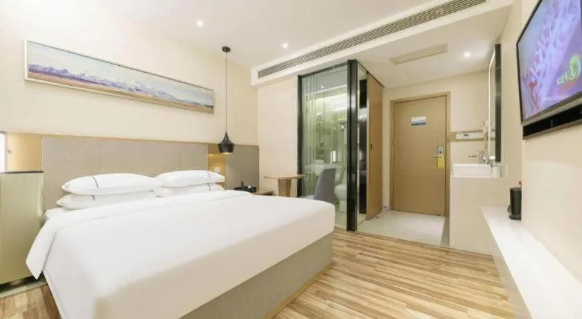 Bed in City Comfort Inn Wuhan Xudong Street Wangjiadun Metro Station