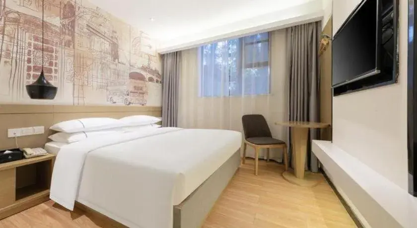 Bed in City Comfort Inn Wuhan Xudong Street Wangjiadun Metro Station Bed in City Comfort Inn Wuhan Xudong Street Wangjiadun Metro Station