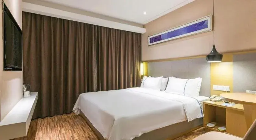 Bed in City Comfort Inn Wuhan Xudong Street Wangjiadun Metro Station Bed in City Comfort Inn Wuhan Xudong Street Wangjiadun Metro Station