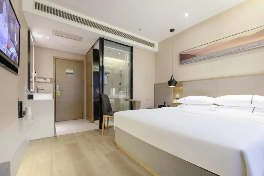 Bed in City Comfort Inn Wuhan Xudong Street Wangjiadun Metro Station