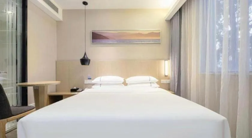 Bed in City Comfort Inn Wuhan Xudong Street Wangjiadun Metro Station