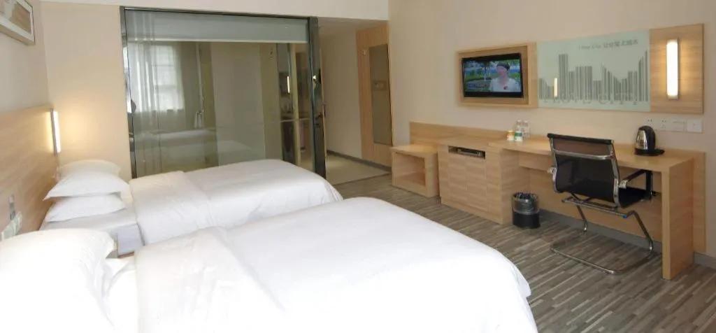 Bed in City Comfort Inn Wuhan Zongguan Metro Station