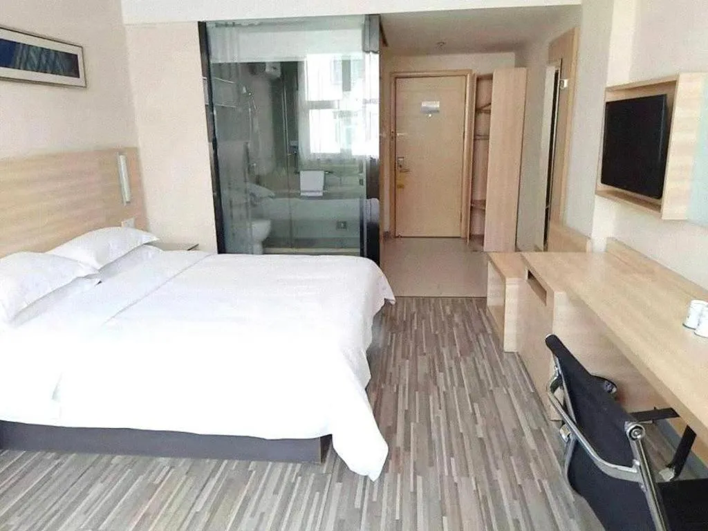 Bed in City Comfort Inn Wuhan Zongguan Metro Station