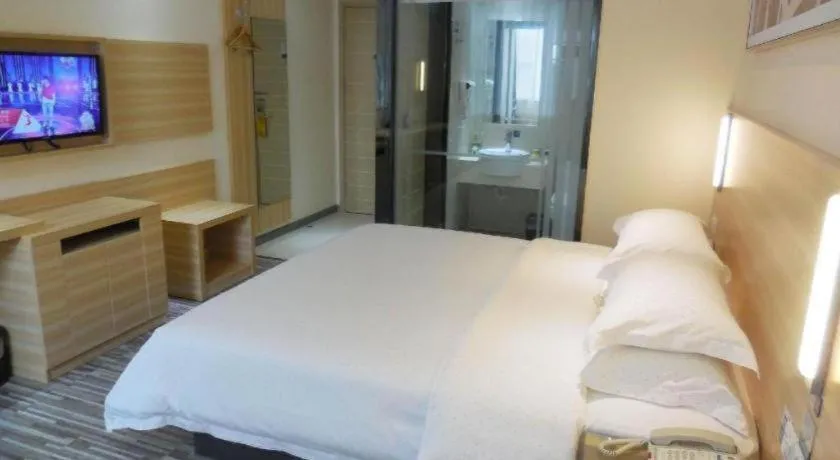 Bed in City Comfort Inn Wuhan Zongguan Metro Station