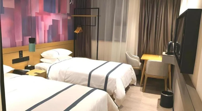 Bed in City Comfort Inn Guangzhou Shisanhang Shachong Metro Station