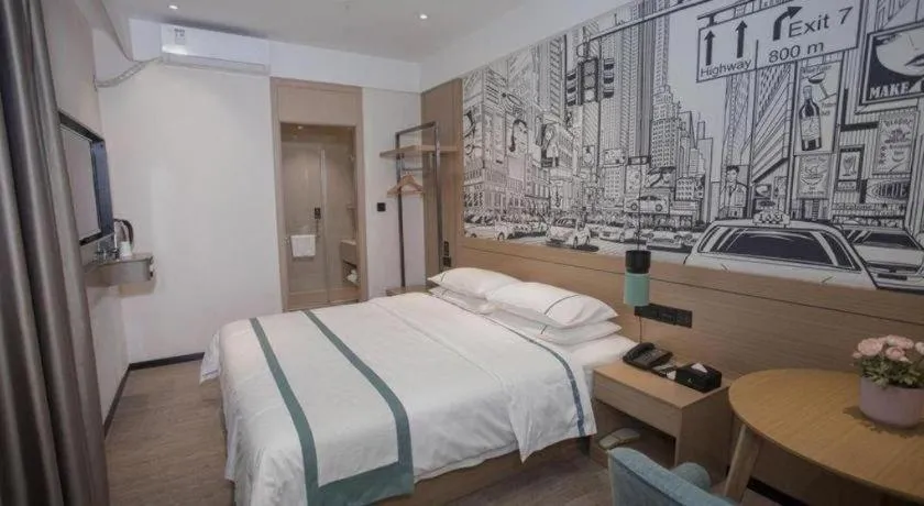 Bed in City Comfort Inn Guangzhou Shisanhang Shachong Metro Station