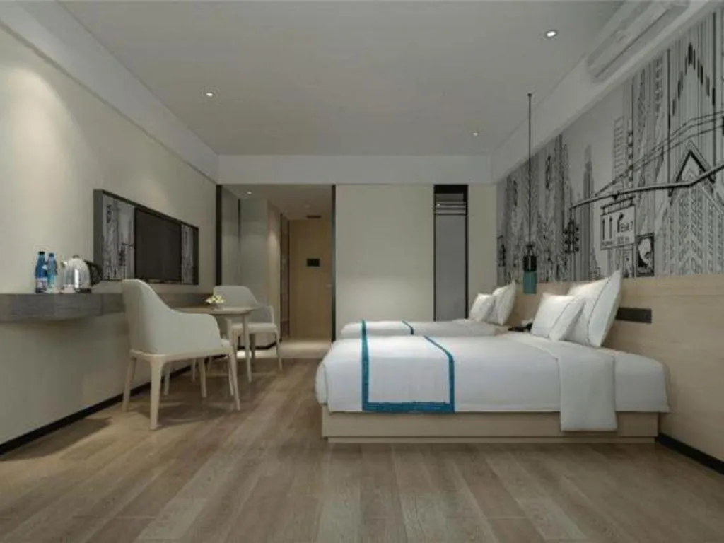 Bed in City Comfort Inn Guangzhou Shisanhang Shachong Metro Station