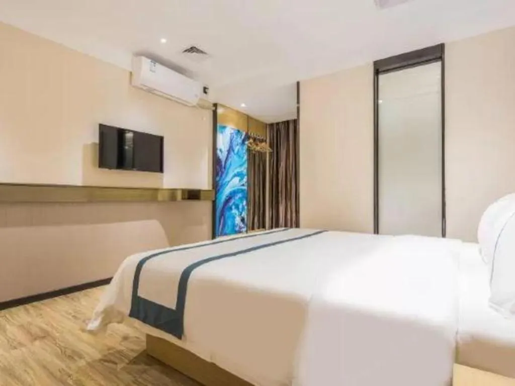 Bed in City Comfort Inn Guangzhou Shisanhang Shachong Metro Station