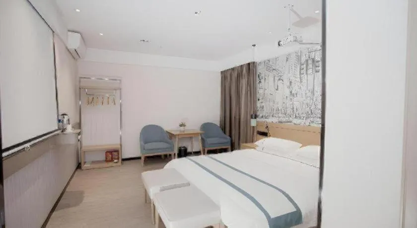 Bed in City Comfort Inn Guangzhou Shisanhang Shachong Metro Station