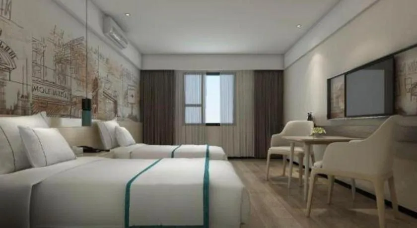 Bed in City Comfort Inn Guangzhou Shisanhang Shachong Metro Station