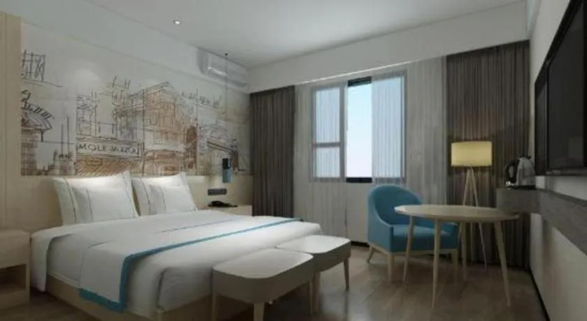 Bed in City Comfort Inn Guangzhou Shisanhang Shachong Metro Station